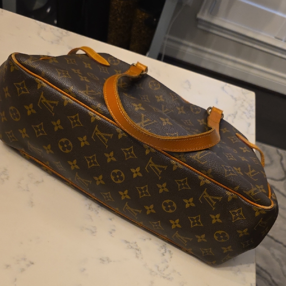 Louis Vuitton Brown and Tan Monogram Shoulder Bag - Picture 6 of 9